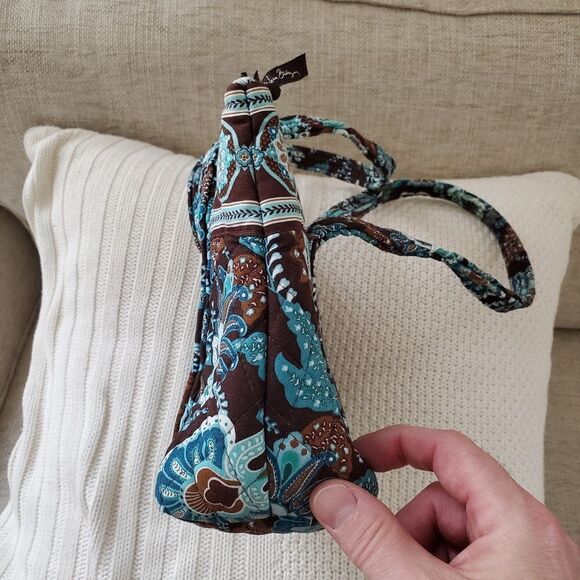 Vera Bradley Vintage Java Blue Shoulder Handbag - Picture 6 of 12